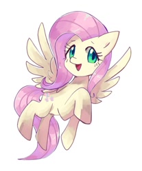 Size: 1044x1258 | Tagged: safe, artist:plusplus_pony, derpibooru import, fluttershy, pegasus, pony, female, mare, simple background, solo, white background