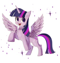 Size: 1107x1159 | Tagged: safe, artist:plusplus_pony, derpibooru import, twilight sparkle, twilight sparkle (alicorn), alicorn, pony, female, mare, simple background, solo, white background