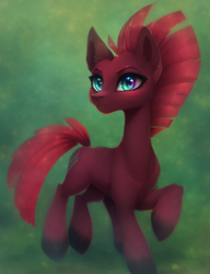 Size: 640x832 | Tagged: safe, derpibooru import, machine learning assisted, machine learning generated, fizzlepop berrytwist, tempest shadow, earth pony, pony, my little pony: the movie, cute, female, mare, race swap, solo