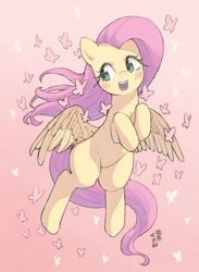 Size: 1498x2048 | Tagged: safe, artist:yanamosuda, derpibooru import, fluttershy, pegasus, pony, female, mare, solo