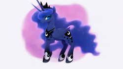 Size: 1024x576 | Tagged: safe, derpibooru import, machine learning assisted, machine learning generated, princess luna, alicorn, pony, cute, female, mare, simple background, solo, white background