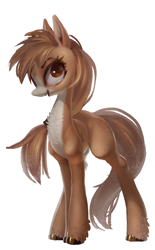 Size: 536x865 | Tagged: safe, artist:derekireba, derpibooru import, oc, oc only, earth pony, pony, open mouth, open smile, simple background, smiling, solo, white background