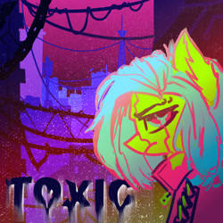 Size: 2000x2000 | Tagged: safe, derpibooru import, pony, city, colorful, cyberpunk, female, future, mare