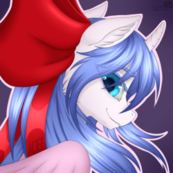 Size: 4096x4096 | Tagged: safe, artist:108-zeroforce, derpibooru import, oc, oc only, oc:rioshi sweet, alicorn, pony, 2023, alicorn oc, base used, blue eyes, blue mane, blue tail, bow, eye clipping through hair, eyebrows, eyebrows visible through hair, eyelashes, female, full body, hair bow, heart, heart eyes, high res, horn, mare, pale belly, pony oc, raised hoof, raised leg, show accurate, smiling, solo, standing, tail, two toned coat, unshorn fetlocks, wingding eyes, wingless, wings