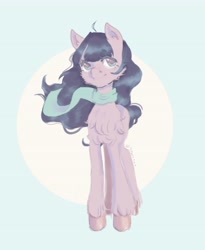 Size: 3352x4096 | Tagged: safe, artist:beleoct, derpibooru import, earth pony, pony, clothes, female, mare, scarf, solo