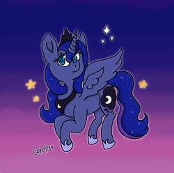 Size: 1599x1589 | Tagged: safe, artist:milapegasus14, derpibooru import, princess luna, alicorn, pony, female, mare, solo