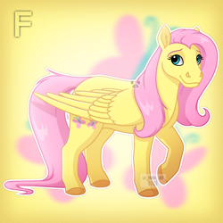 Size: 1280x1280 | Tagged: safe, artist:la-panda-art, derpibooru import, fluttershy, pegasus, pony, female, solo