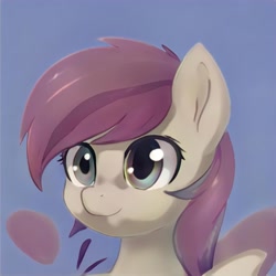 Size: 1024x1024 | Tagged: safe, derpibooru import, machine learning generated, pony, bust, ears up, eyelashes, gradient background, nostrils, shading, solo, thisponydoesnotexist