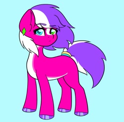 Size: 869x855 | Tagged: safe, artist:koa, derpibooru import, oc, oc only, earth pony, pony, ear piercing, earring, eyebrows, eyebrows visible through hair, heterochromia, hoof polish, jewelry, looking at you, piercing, solo, tail, tail wrap