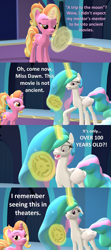 Size: 1920x4320 | Tagged: safe, artist:red4567, derpibooru import, luster dawn, princess celestia, alicorn, unicorn, 3d, a trip to the moon, comic, eyeroll, missing accessory, old, reel, reference, source filmmaker, the owl house