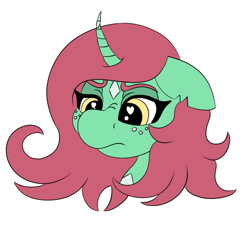 Size: 741x681 | Tagged: safe, artist:gray star, derpibooru import, oc, oc:minty shine (graystar), unicorn, fallout equestria, cultist, fallout equestria:all things unequal (pathfinder), freckles, head shot, heart, heart eyes, scrunchy face, simple background, transparent background, wingding eyes