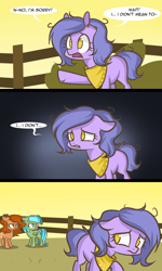 Size: 1152x1920 | Tagged: safe, artist:lolepopenon, derpibooru import, oc, oc:billie, earth pony, pony, ask, ask billie the kid