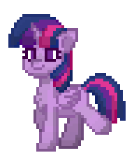 Size: 192x228 | Tagged: safe, derpibooru import, twilight sparkle, twilight sparkle (alicorn), alicorn, pony, g4, animated, female, gif, pixel art, pony town, simple background, solo, transparent background, walk cycle, walking