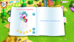 Size: 2208x1242 | Tagged: safe, derpibooru import, screencap, princess celestia, alicorn, gameloft