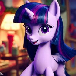 Size: 1024x1024 | Tagged: safe, derpibooru import, machine learning generated, twilight sparkle, alicorn, pony, female, mare