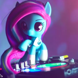 Size: 1024x1024 | Tagged: safe, derpibooru import, machine learning generated, anthro, disc jockey, female, mare, mixer