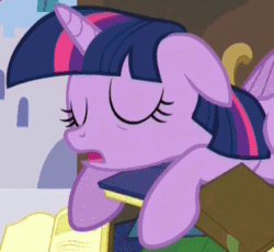 Size: 422x389 | Tagged: safe, derpibooru import, screencap, twilight sparkle, twilight sparkle (alicorn), alicorn, pony, princess spike (episode), season 5, adorkable, animated, behaving like a bird, book, book nest, bookhorse, close-up, cropped, cute, dork, ears, eyes closed, female, floppy ears, gif, hoard, loop, lying down, mare, princess sleeping on books, prone, sleeping, snoring, solo, that pony sure does love books, tired twilight, twiabetes, wings