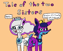 Size: 1000x800 | Tagged: safe, derpibooru import, oc, oc:aurori, oc:noctia, comic:tale of the two sisters, comic, deudeer, digital art, female, non-mlp oc, siblings, sisters