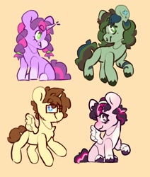 Size: 2000x2356 | Tagged: safe, artist:cocopudu, derpibooru import, oc, oc only, oc:oopsie doodle, earth pony, pegasus, pony, unicorn