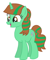 Size: 1280x1545 | Tagged: safe, artist:ncolque, derpibooru import, oc, oc:musescript, plant pony, pony, unicorn, multicolored hair, simple background, smiling, transparent background, tree, tree pony