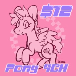 Size: 500x500 | Tagged: safe, artist:beyhr, derpibooru import, pony, advertisement, ych example, your character here