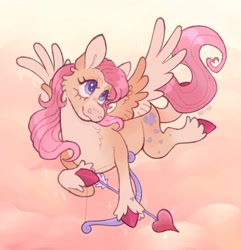 Size: 1404x1456 | Tagged: safe, artist:beyhr, derpibooru import, fluttershy, pony, cupid