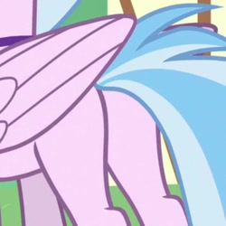 Size: 720x720 | Tagged: safe, derpibooru import, screencap, silverstream, pony, butt, plot