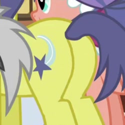 Size: 720x720 | Tagged: safe, derpibooru import, screencap, comet tail, pony, butt, plot