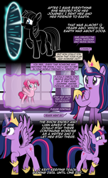 Size: 1920x3168 | Tagged: safe, artist:alexdti, derpibooru import, pinkie pie, twilight sparkle, twilight sparkle (alicorn), alicorn, pony, comic:quest for friendship