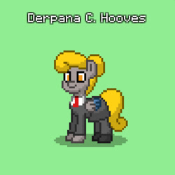 Size: 833x832 | Tagged: safe, derpibooru import, derpy hooves, pegasus, pony, clothes, necktie, skirt