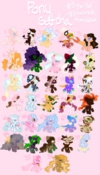 Size: 1114x1950 | Tagged: safe, artist:orcabunnies, derpibooru import, oc, oc only, alicorn, earth pony, pegasus, pony, unicorn, adoptable