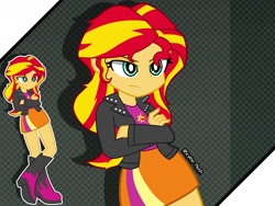 Size: 1600x1200 | Tagged: safe, alternate version, artist:scytheplush, derpibooru import, sunset shimmer, equestria girls, female, solo