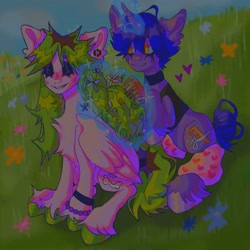 Size: 2048x2048 | Tagged: safe, artist:pujikk_, derpibooru import, oc, flower, grass