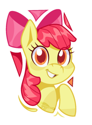 Size: 678x919 | Tagged: safe, artist:imaplatypus, derpibooru import, apple bloom, earth pony, pony, female, filly, foal, simple background, solo, white background