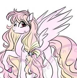 Size: 911x920 | Tagged: safe, artist:petaltwinkle, derpibooru import, oc, oc only, oc:petal twinkle, pegasus, pony, simple background, solo