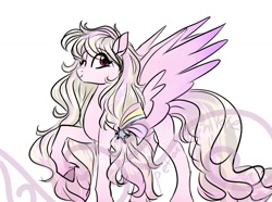 Size: 1281x955 | Tagged: safe, artist:petaltwinkle, derpibooru import, oc, oc only, oc:petal twinkle, pegasus, pony, simple background, solo