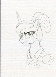 Size: 2973x4055 | Tagged: safe, artist:invalid-david, derpibooru import, princess luna, alicorn, pony, monochrome, pencil drawing, sketch, solo, traditional art