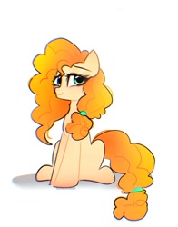 Size: 1074x1368 | Tagged: safe, artist:petaltwinkle, derpibooru import, pear butter, earth pony, pony, simple background, solo, white background