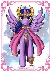 Size: 709x1000 | Tagged: safe, artist:facja, derpibooru import, twilight sparkle, twilight sparkle (alicorn), alicorn, pony, genshin impact