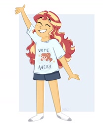 Size: 1633x1960 | Tagged: safe, artist:sunsetslight, derpibooru import, sunset shimmer, equestria girls, clothes, female, shorts, solo