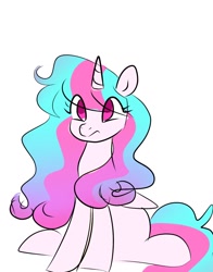 Size: 1074x1368 | Tagged: safe, artist:petaltwinkle, derpibooru import, oc, oc only, pony, unicorn, simple background, solo, white background