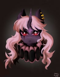 Size: 1074x1368 | Tagged: safe, artist:petaltwinkle, derpibooru import, oc, oc only, pony, unicorn, bust, ear piercing, piercing, portrait, ruff (clothing), solo