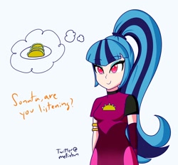 Size: 1400x1300 | Tagged: safe, artist:melliedraws, derpibooru import, sonata dusk, equestria girls, female, food, human coloration, sonataco, taco, taco dress, that girl sure loves tacos