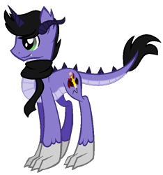 Size: 617x658 | Tagged: safe, artist:angellightyt, derpibooru import, oc, oc only, dracony, dragon, hybrid, pony, base used, clothes, ear fluff, ears, male, scarf, simple background, solo, transparent background