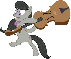 Size: 7579x6316 | Tagged: safe, artist:hoodie-stalker, derpibooru import, octavia melody, earth pony, pony, bowtie, cello, female, feminism, insertavia, mare, musical instrument, octavsass, simple background, solo, transparent background, vector