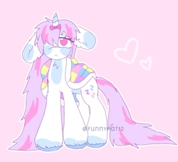 Size: 1460x1329 | Tagged: safe, artist:funnyhat12, derpibooru import, oc, oc only, pony, unicorn, adoptable, blanket, bowtie, simple background, solo