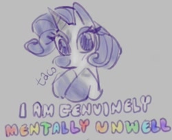 Size: 640x519 | Tagged: safe, artist:tacoscribs, derpibooru import, rarity, pony, unicorn, dialogue, solo