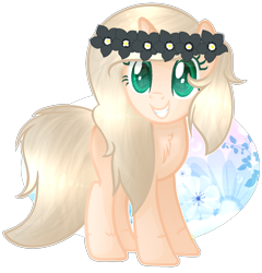 Size: 1302x1358 | Tagged: safe, artist:angellightyt, derpibooru import, oc, oc only, pony, unicorn, base used, eyelashes, female, floral head wreath, flower, grin, horn, mare, simple background, smiling, solo, transparent background, unicorn oc