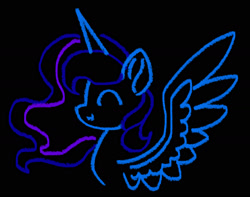 Size: 1550x1220 | Tagged: safe, artist:lunadorable, derpibooru import, princess luna, alicorn, pony, black background, bust, simple background, smiling