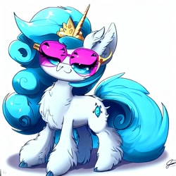 Size: 1024x1024 | Tagged: safe, derpibooru import, machine learning generated, pony, unicorn, female, mare, sunglasses